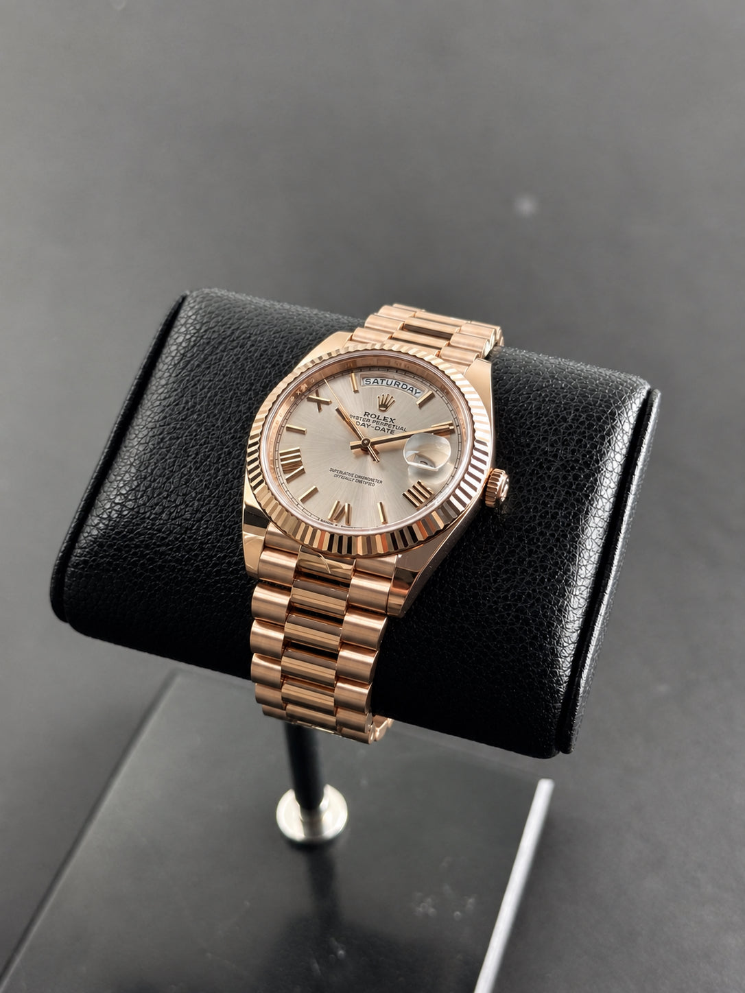 Rolex Day Date Rose Gold Sun Dust