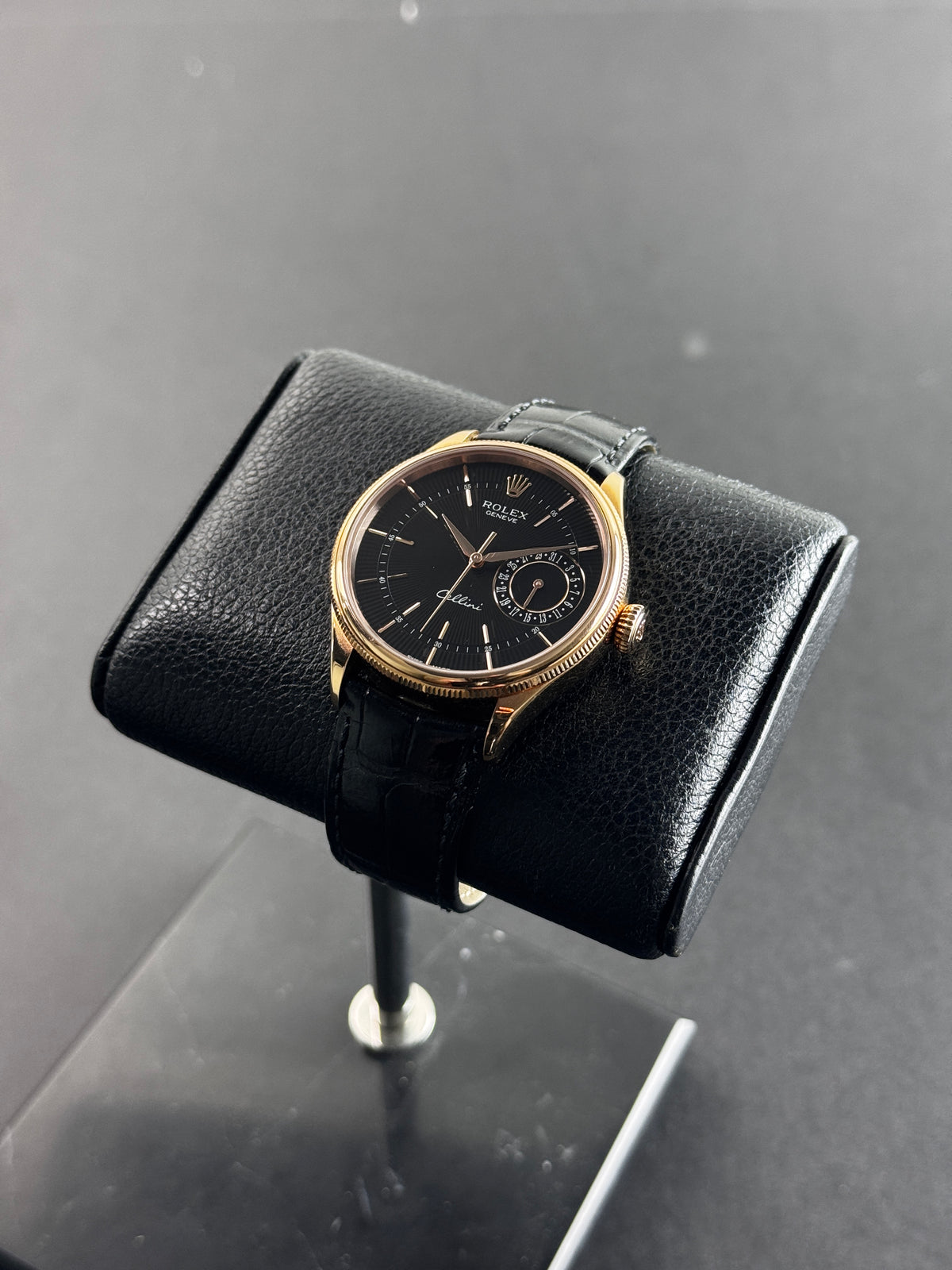 Rolex Cellini Rose Gold Black