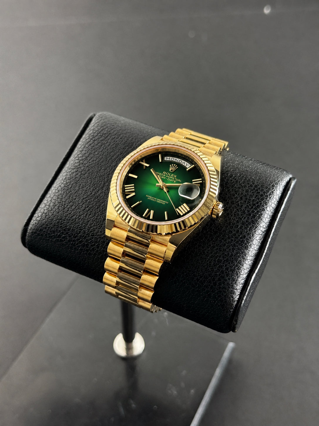 Rolex Day Date 40 Yellow Ombre Green