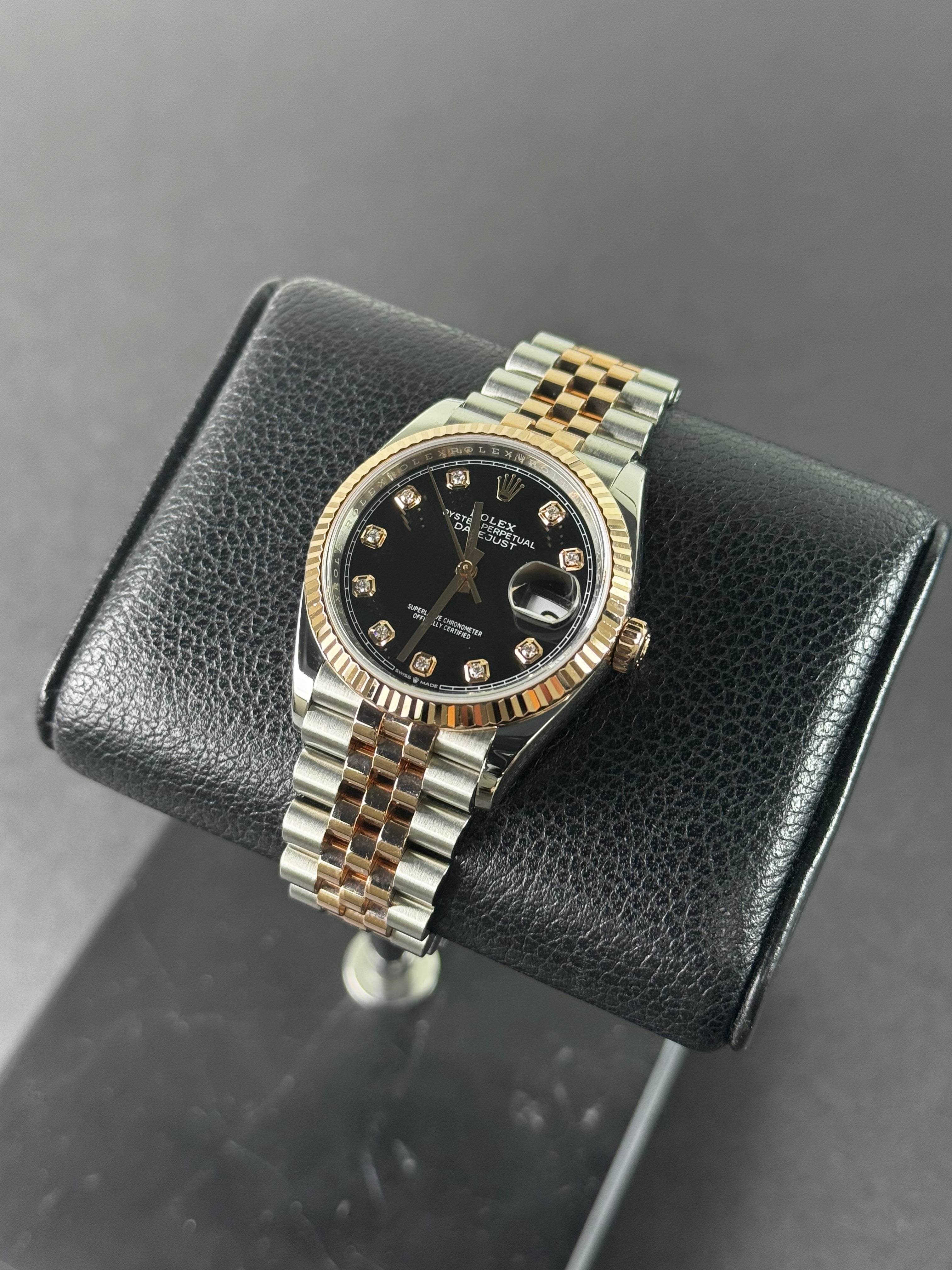 Rolex DateJust 36 TT Black Diamond