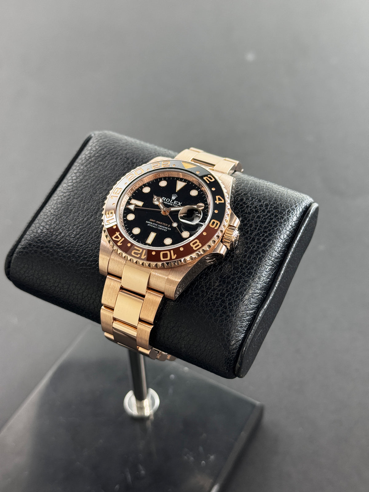 Rolex GMT Master II Rootbeer Rose Gold