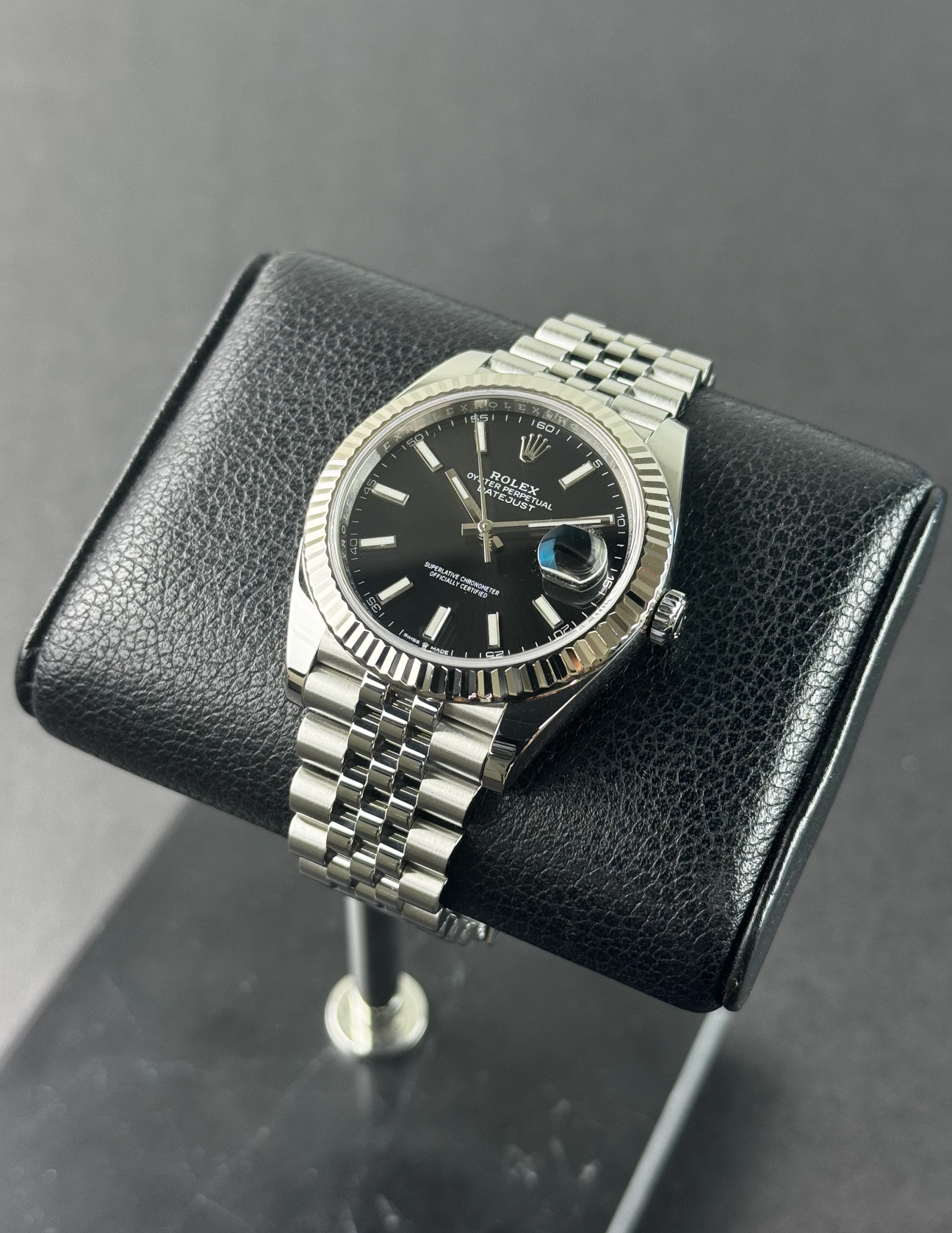 Rolex Datejust black dial 41mm