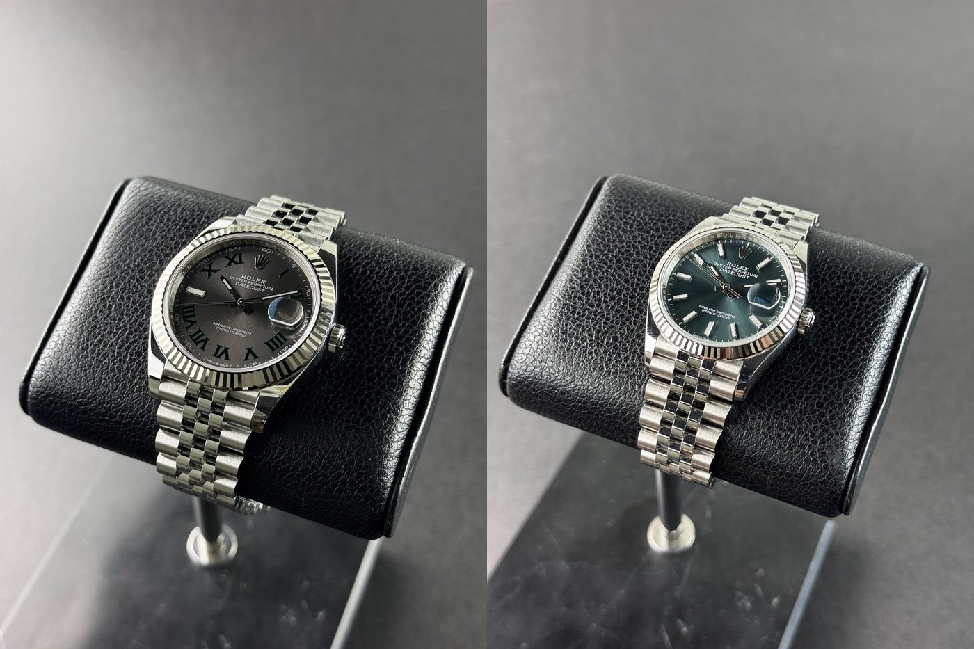 Rolex Datejust 41 Wimbledon et Datejust 36 Mint chez Honos Watches à Montréal