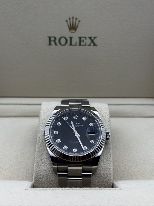 Rolex Datejust 41 Black Diam Marker - 126334 – Image 6