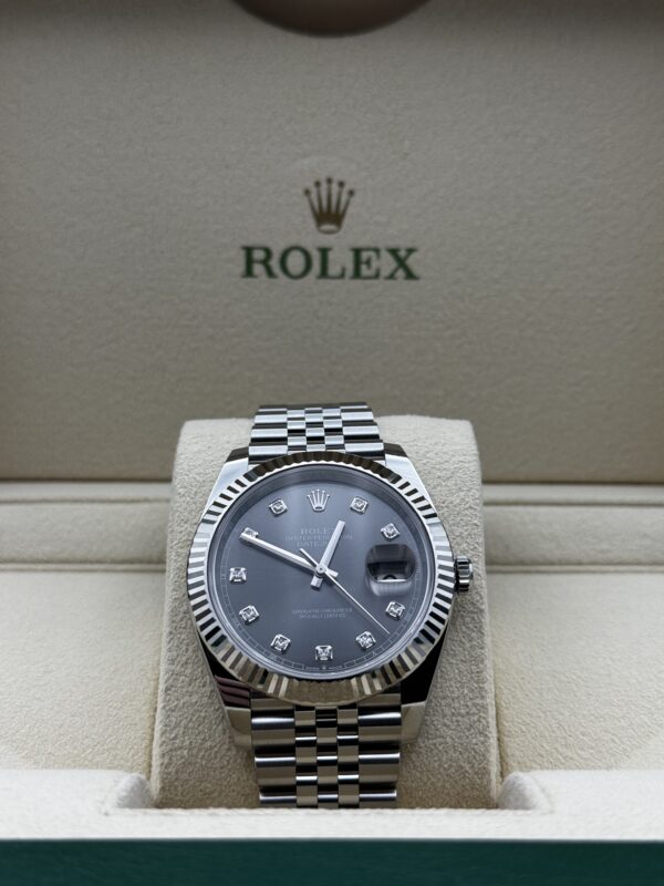 Rolex Datejust 41 Grey Diamond Dial - Image 2