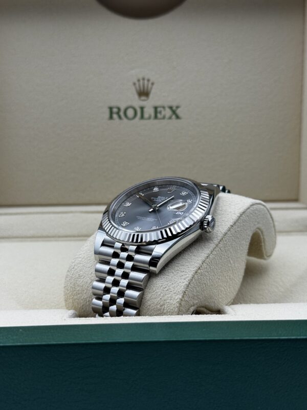 Rolex Datejust 41 Grey Diamond Dial - Image 6