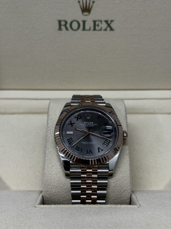 Rolex Datejust 41 Wimbledon Rose Gold Stainless Steel - Image 7