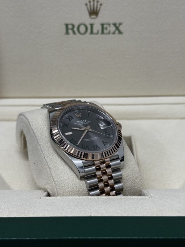 Rolex Datejust 41 Wimbledon Rose Gold Stainless Steel - Image 3