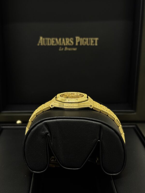 Audemars Piguet Royal Oak Mini Yellow Gold Frosted – Image 7