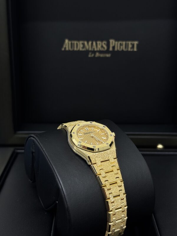 Audemars Piguet Royal Oak Mini Yellow Gold Frosted – Image 6
