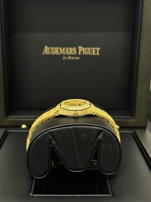 Audemars Piguet Royal Oak Mini Yellow Gold Frosted – Image 5
