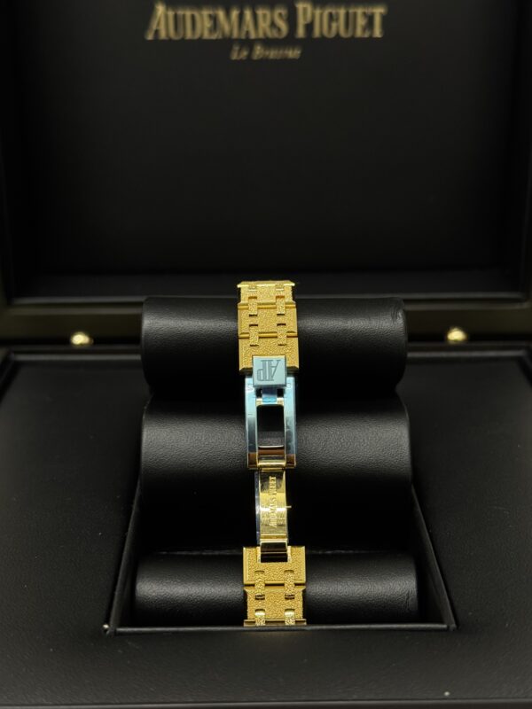 Audemars Piguet Royal Oak Mini Yellow Gold Frosted – Image 4