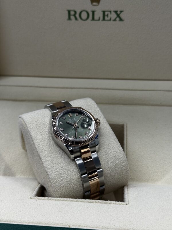 Rolex Datejust 28mm Olive Diamond Marker – Image 2