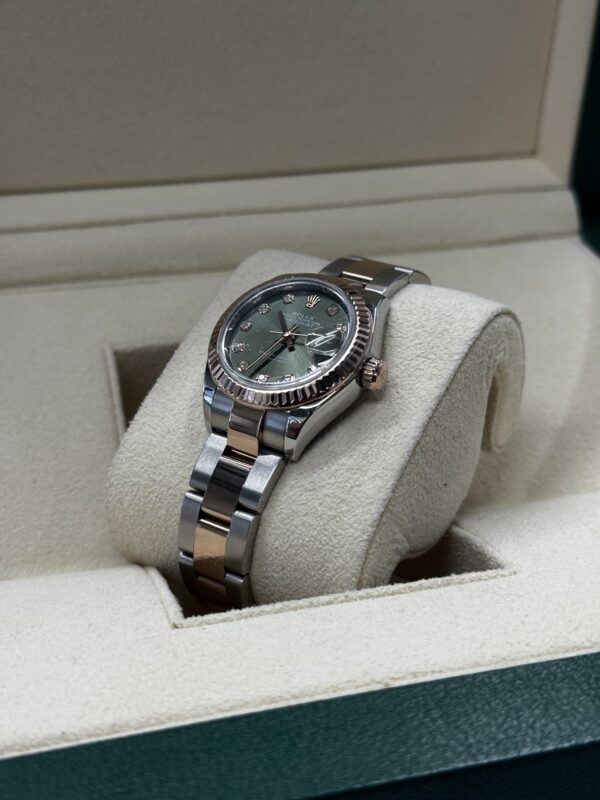 Rolex Datejust 28mm Olive Diamond Marker – Image 4