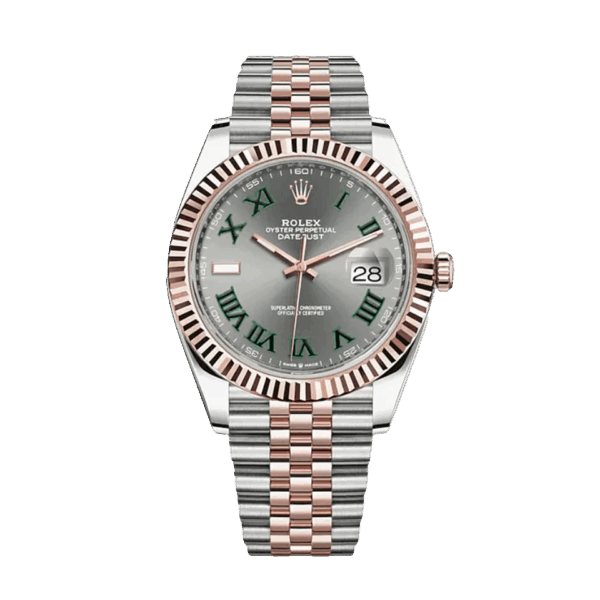 Rolex Datejust 41 Wimbledon Rose Gold Stainless Steel