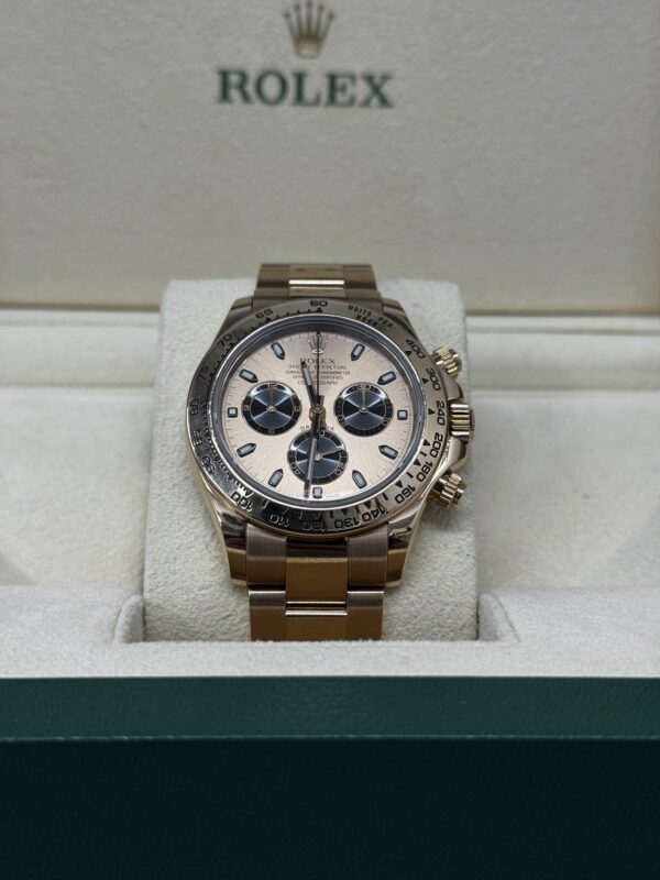 Rolex Cosmograph Daytona Rose Gold Pink Rose Dial – Image 2