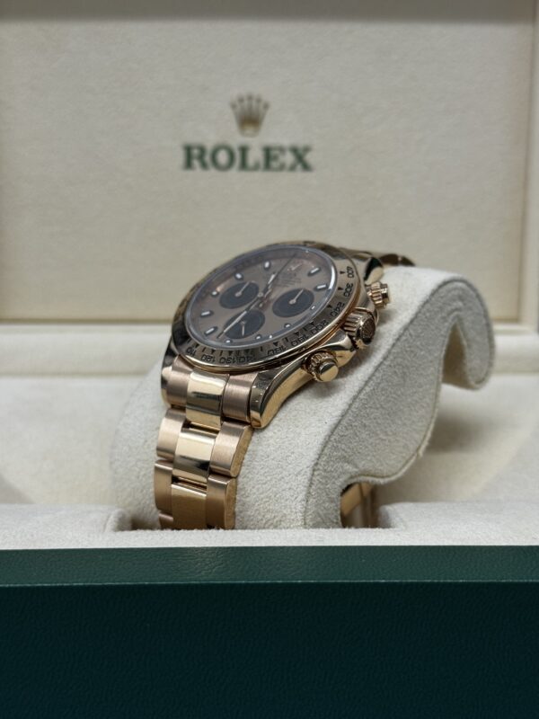 Rolex Cosmograph Daytona Rose Gold Pink Rose Dial – Image 6