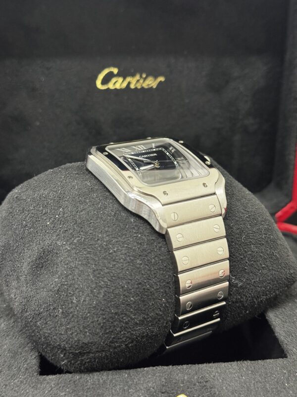 Cartier Santos Blue Dial Stainless – Image 2