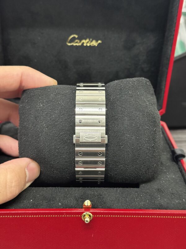 Cartier Santos Blue Dial Stainless – Image 6