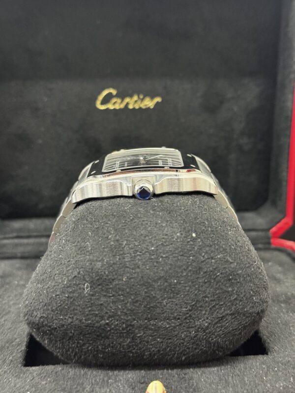 Cartier Santos Blue Dial Stainless – Image 5