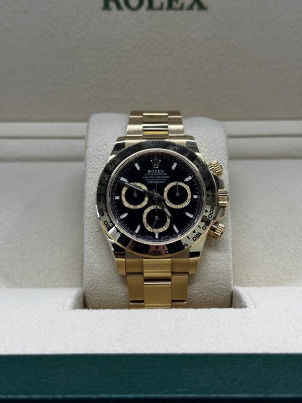 Rolex Daytona Yellow Gold Black Dial – Image 9