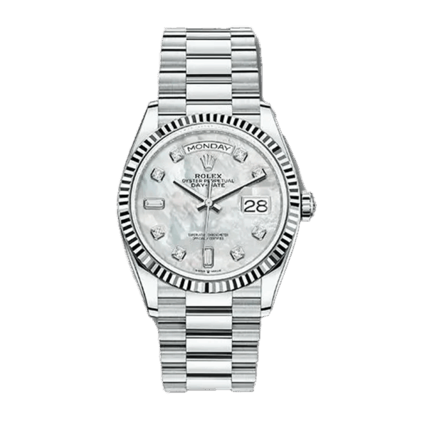 Rolex Day Date 36 Platinum 6 screws