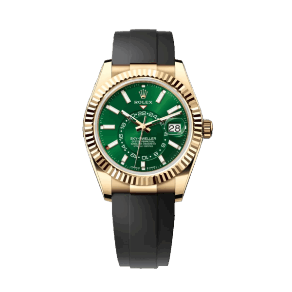 Rolex Sky Dweller Yellow Gold Green