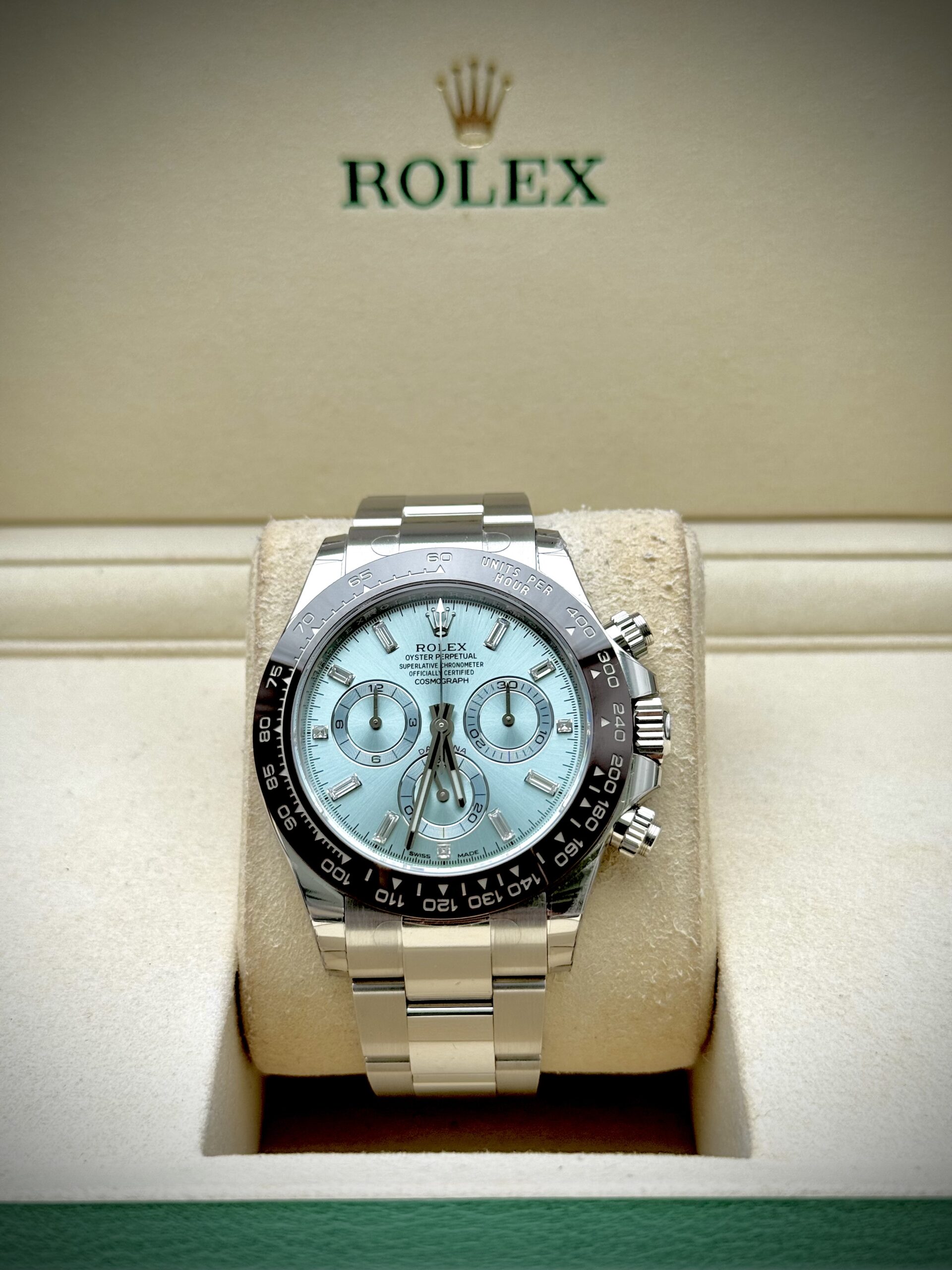 Rolex Daytona Platinum Diamond Baguette - 116506 – Image 3