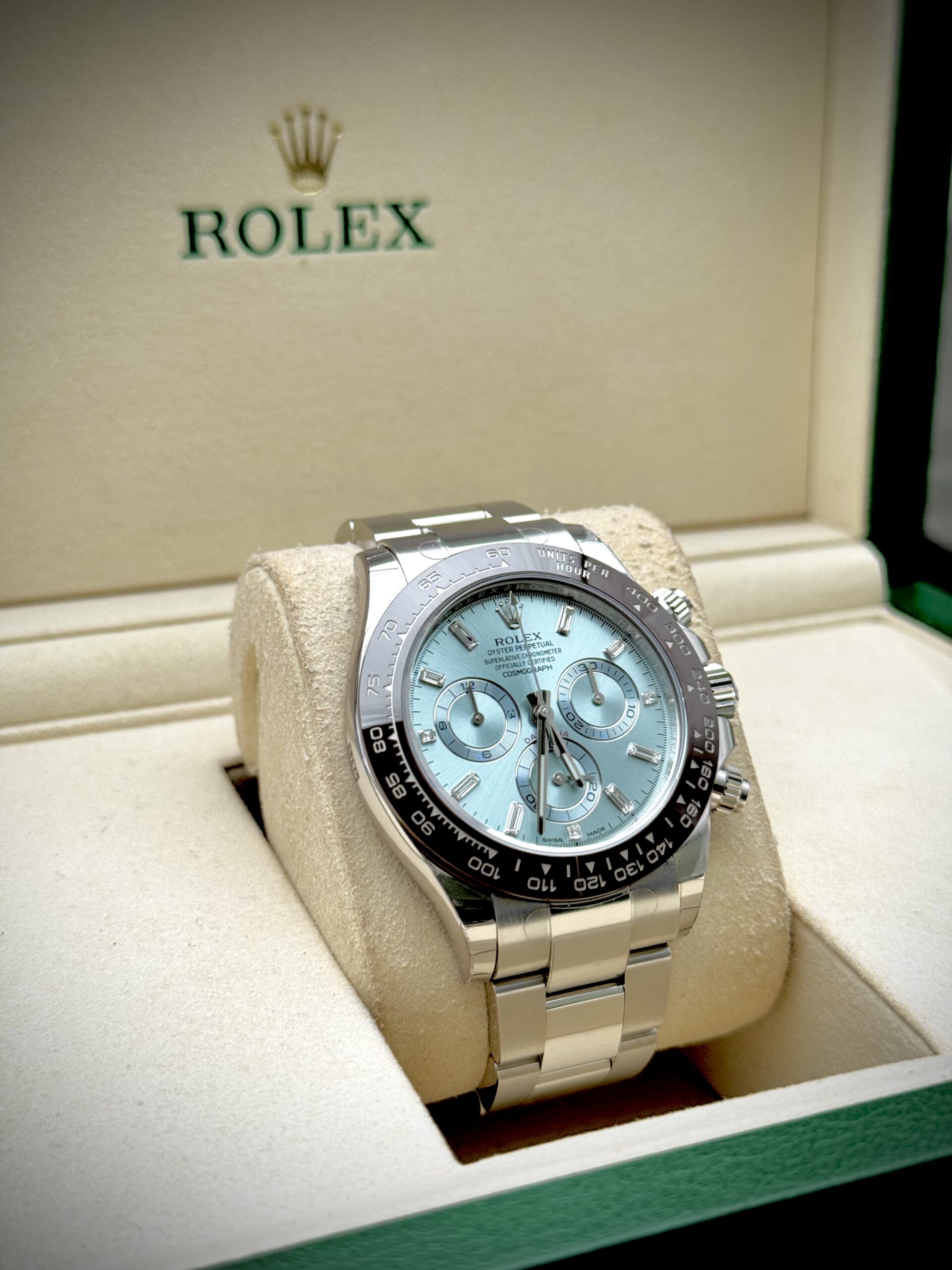 Rolex Daytona Platinum Diamond Baguette - 116506 – Image 4