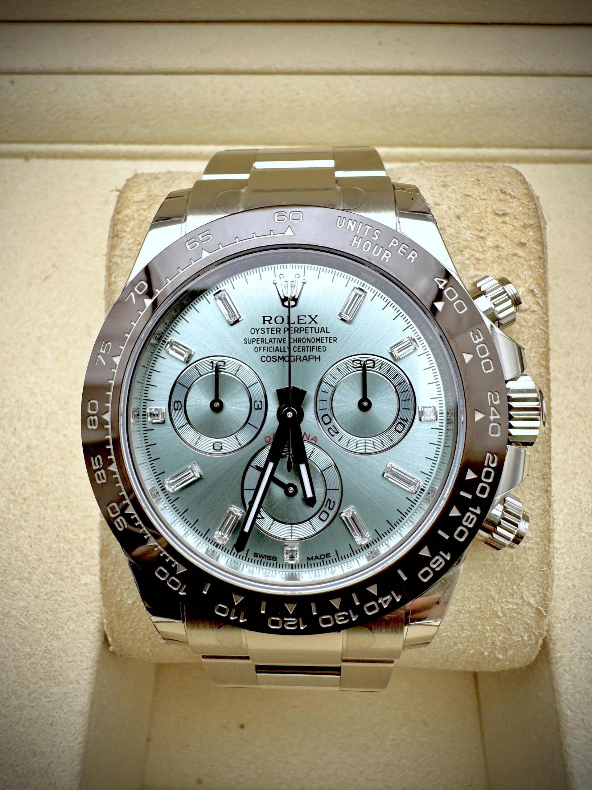 Rolex Daytona Platinum Diamond Baguette - 116506 – Image 5