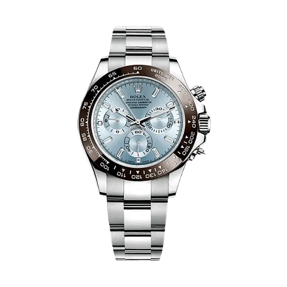Rolex Daytona Platinum Diamond Baguette - 116506