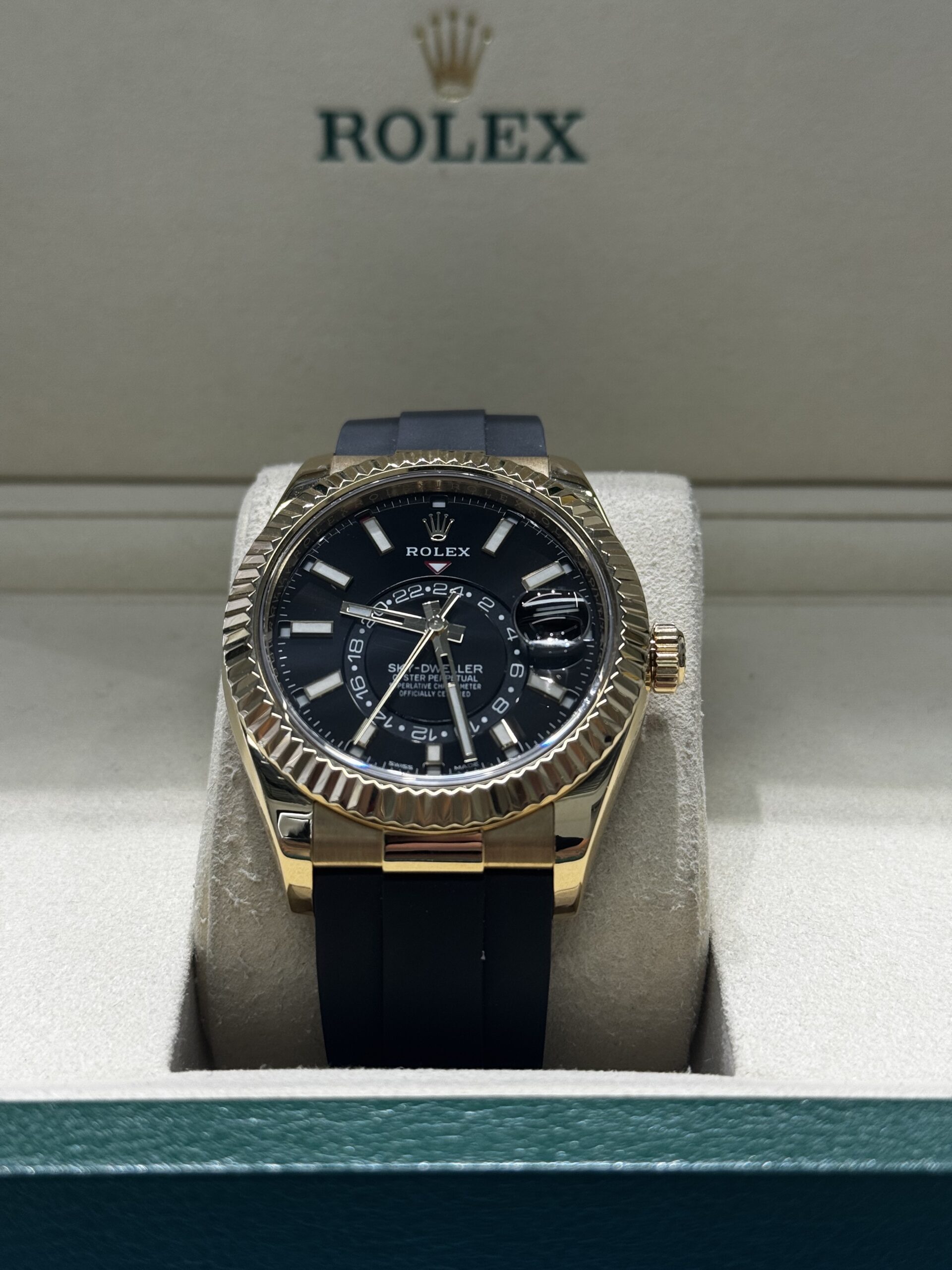 Rolex Sky-Dweller Black Dial Oysterflex – Image 7