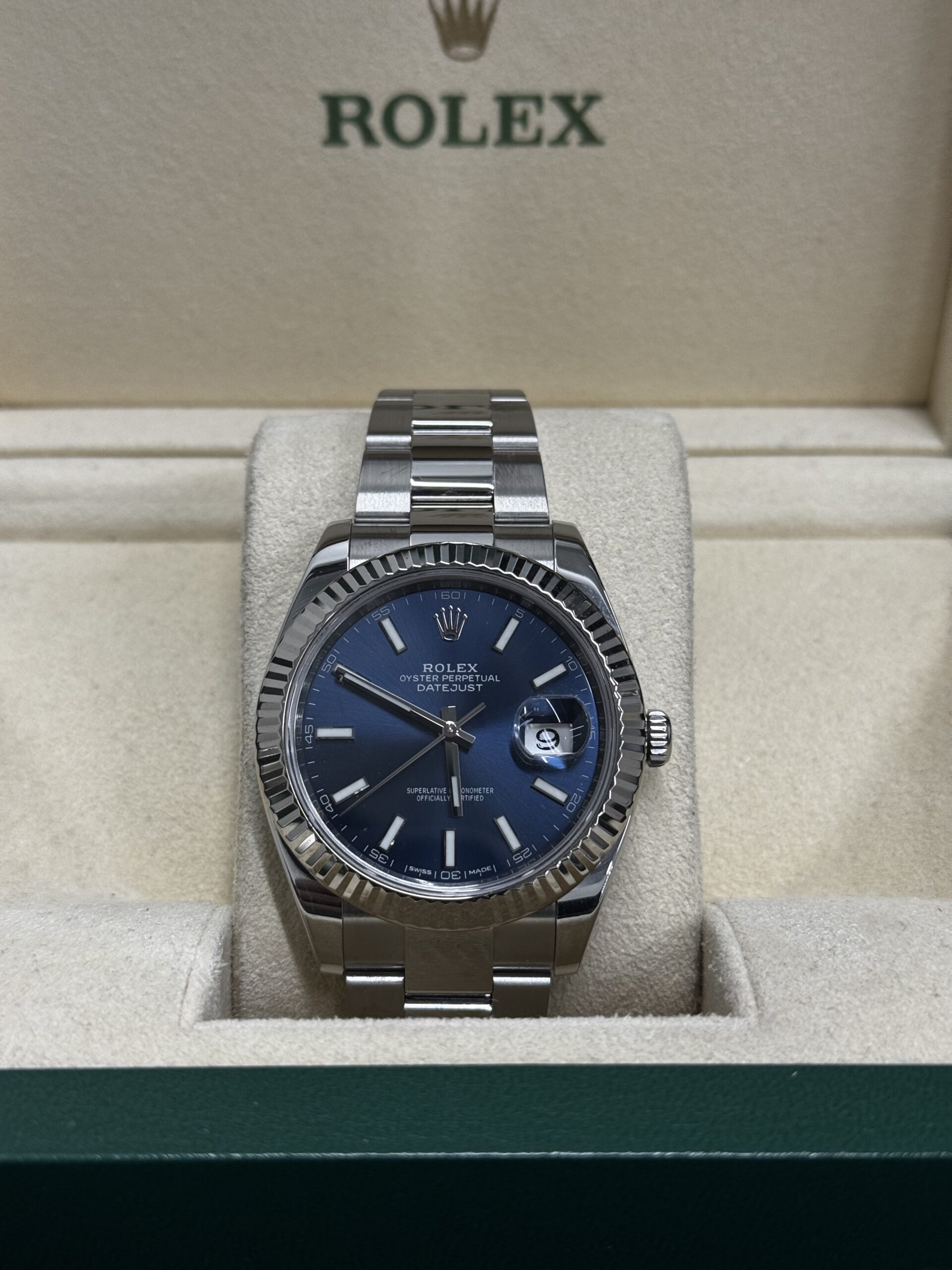 Rolex Datejust 41 Blue Dial Oyster – Image 2