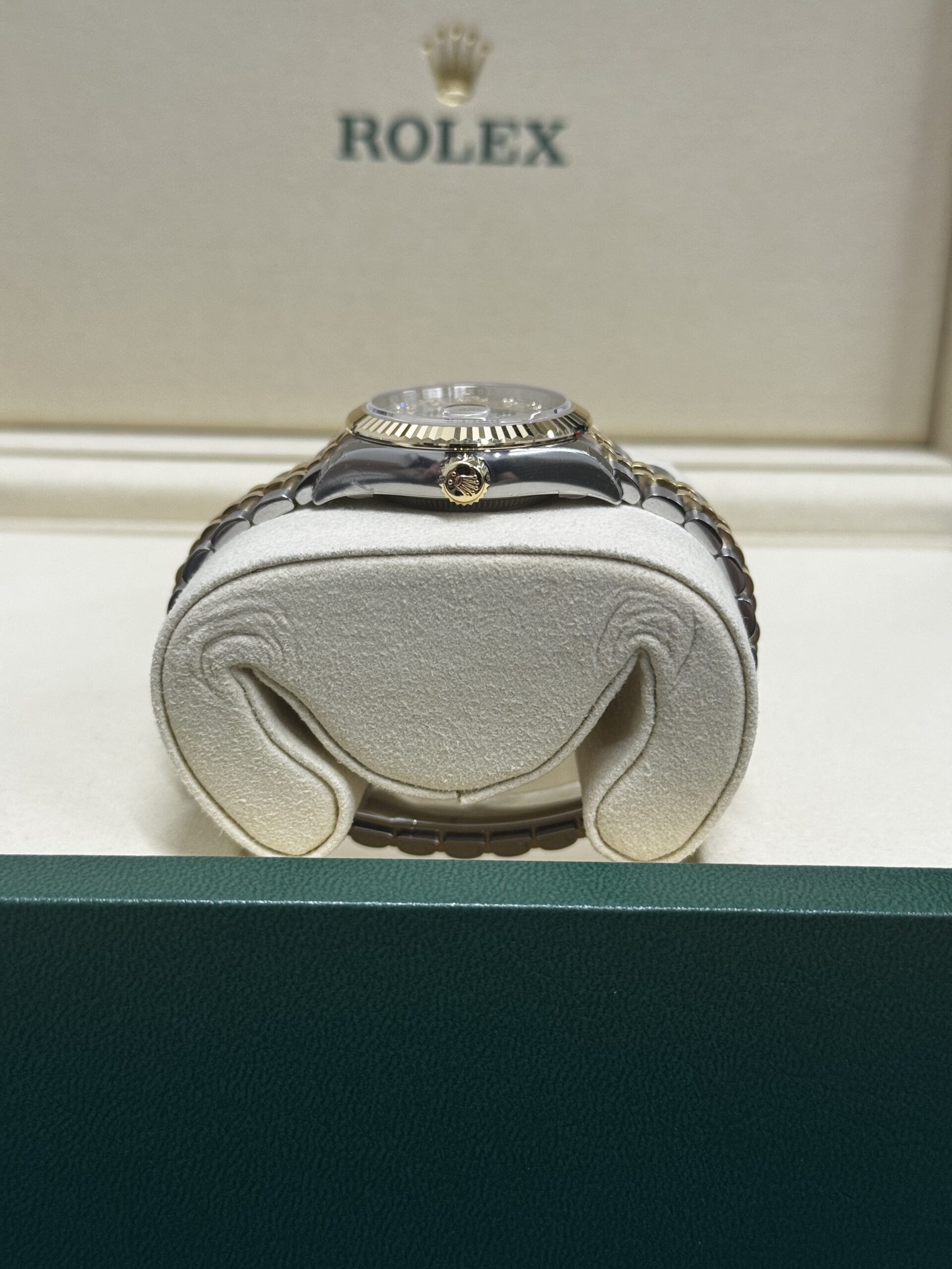 Rolex Datejust 28 Two Tone Silver Diamond Dial – Image 3